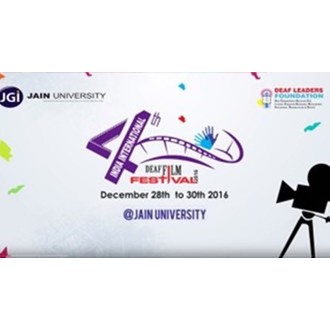 4th India International Deaf Film Festival (IIDFF) logo