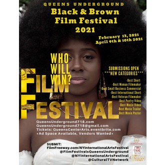 Queens Underground Black History Month International Film Festival logo
