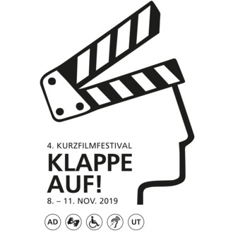KLAPPE AUF! Kurzfilmfestival logo