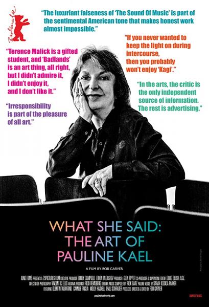 What She Said: The Art of Pauline Kael logo