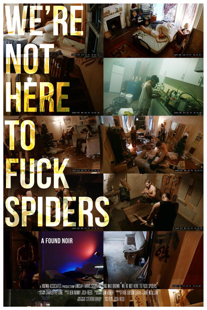 We're Not Here to Fuck Spiders logo